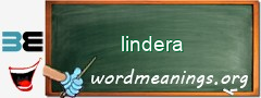 WordMeaning blackboard for lindera